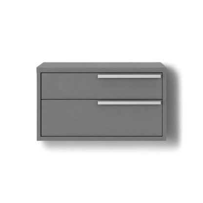 Table de chevet Veneto grise gauche