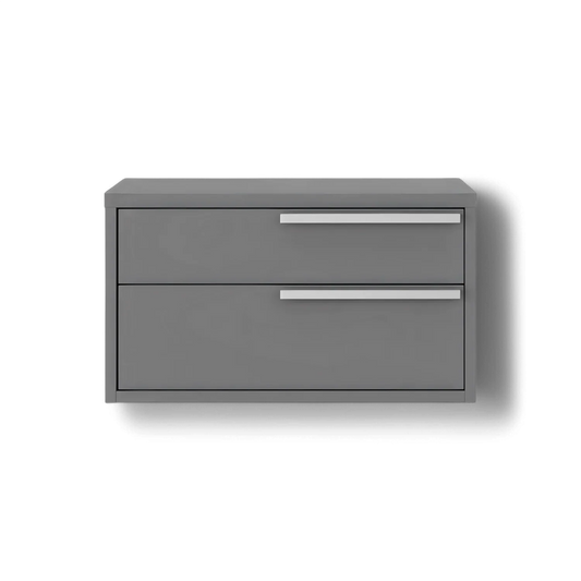 Table de chevet Veneto grise gauche