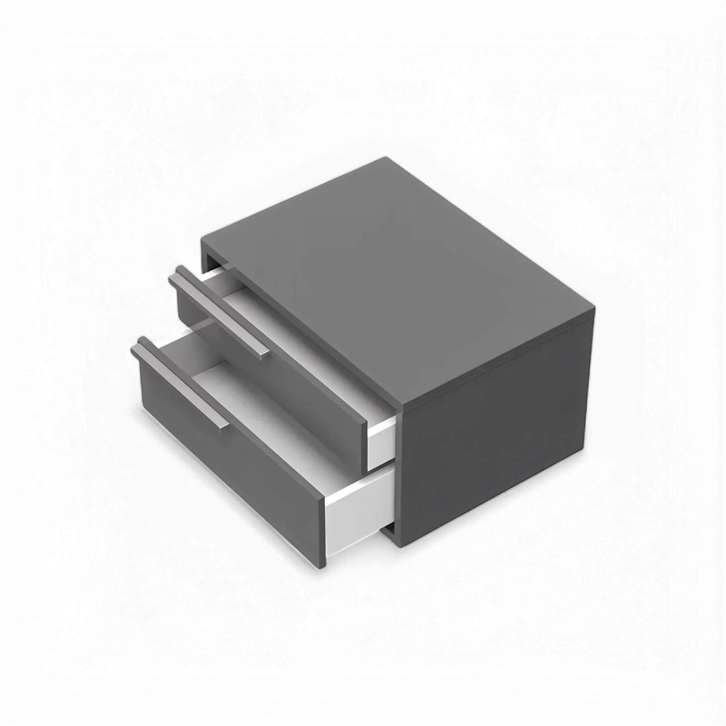 Table de chevet Veneto grise droite