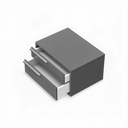 Table de chevet Veneto grise droite