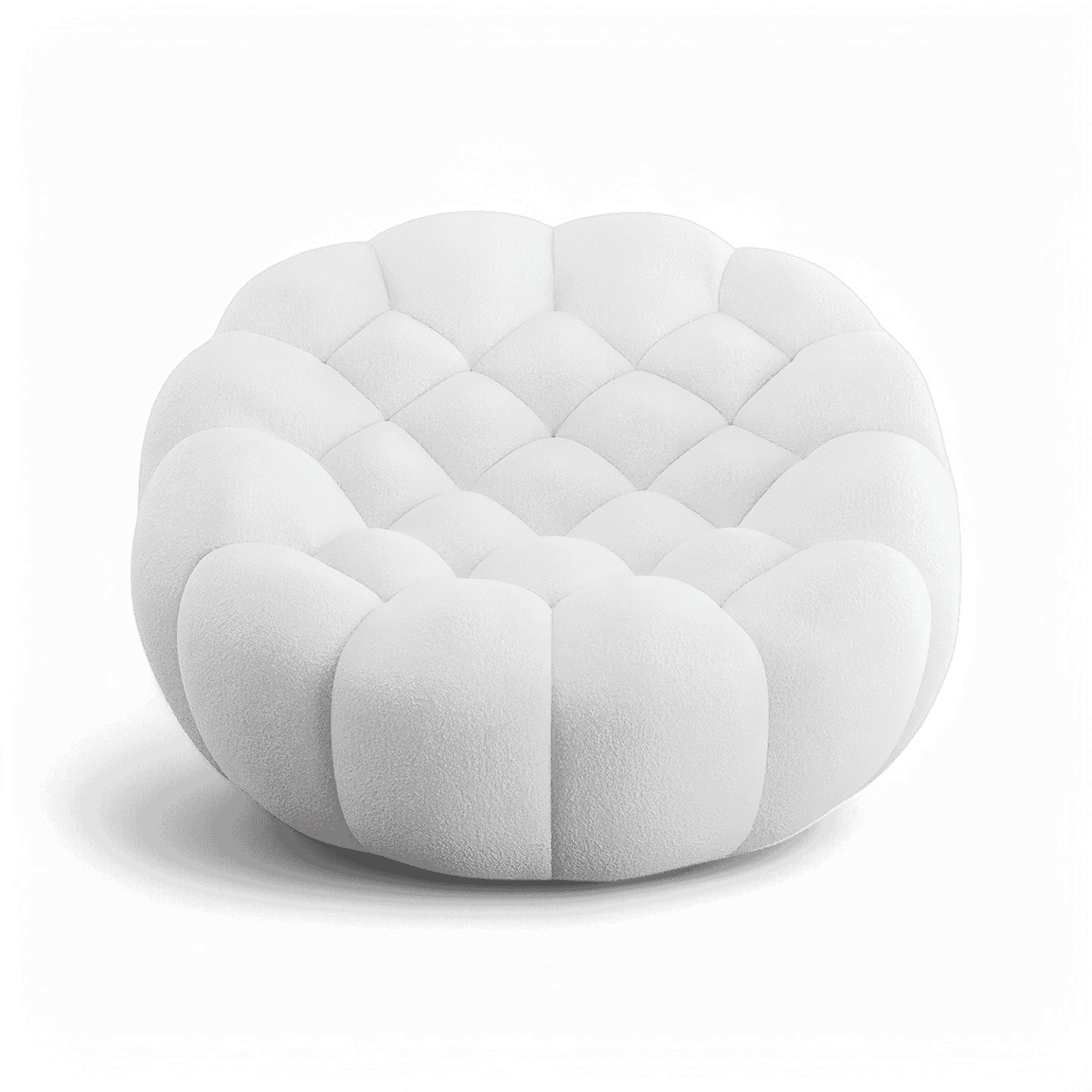 Fauteuil de salon Warby blanc