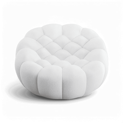 Fauteuil de salon Warby blanc