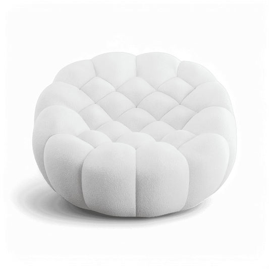 Fauteuil de salon Warby blanc