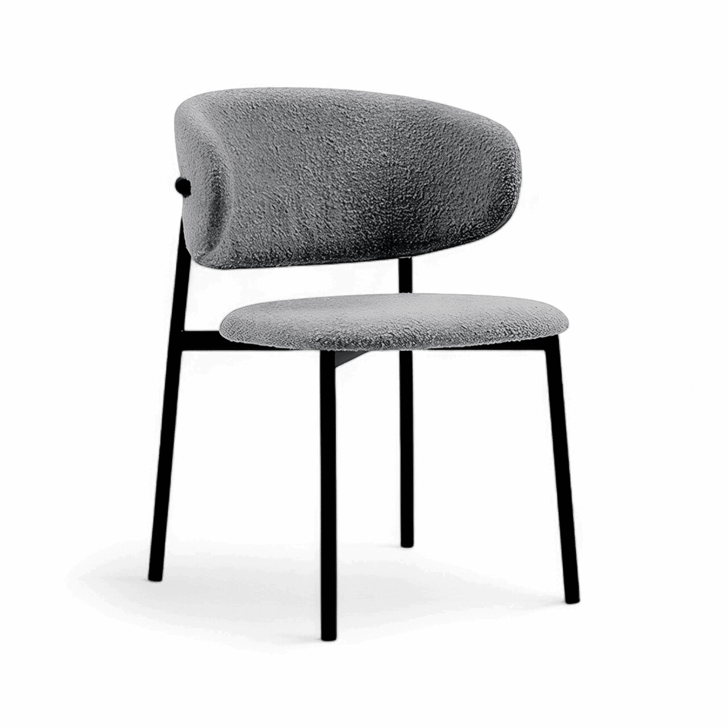 Chaise de salle à manger Zoya Gris Boucle