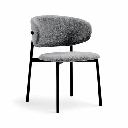 Chaise de salle à manger Zoya Gris Boucle