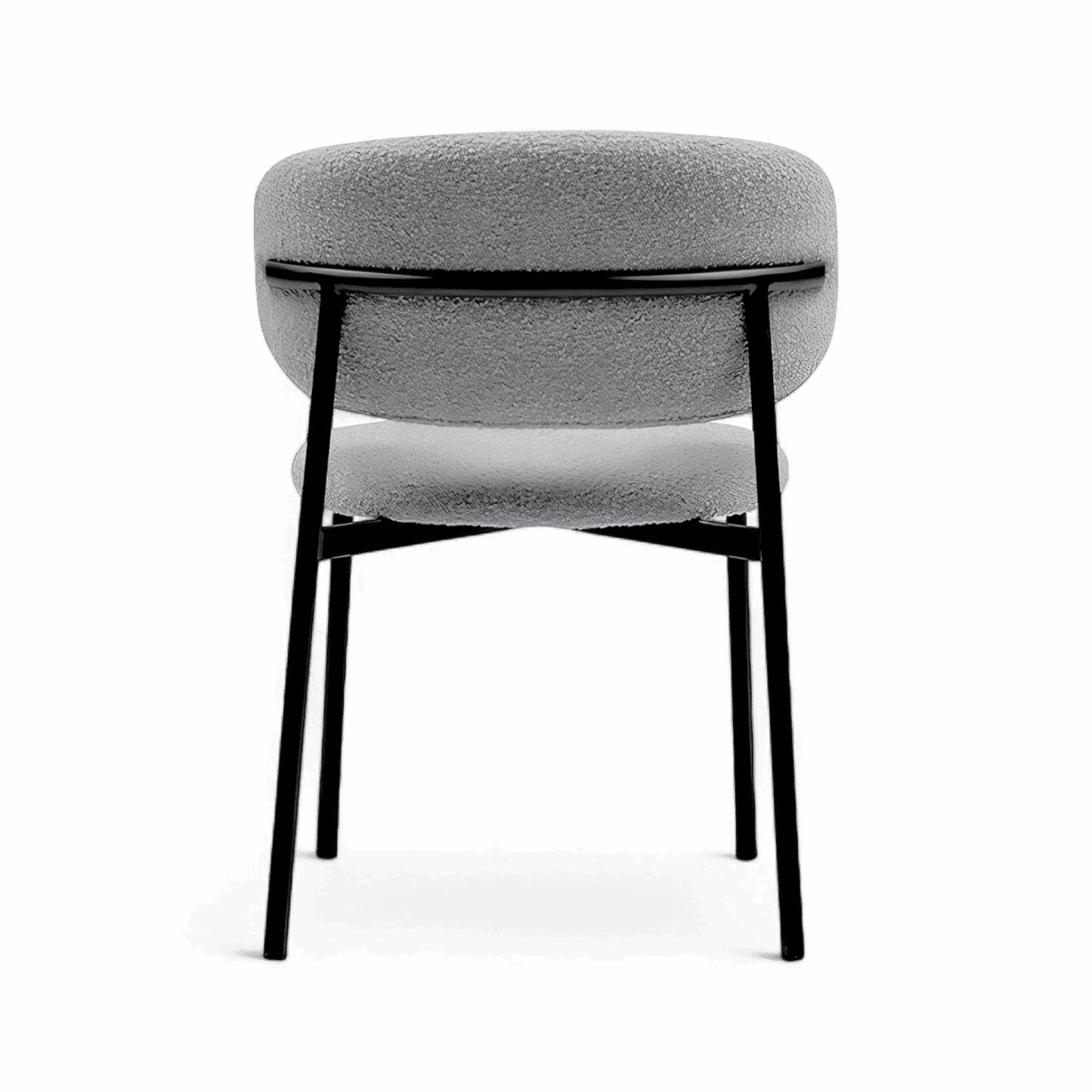 Chaise de salle à manger Zoya Gris Boucle