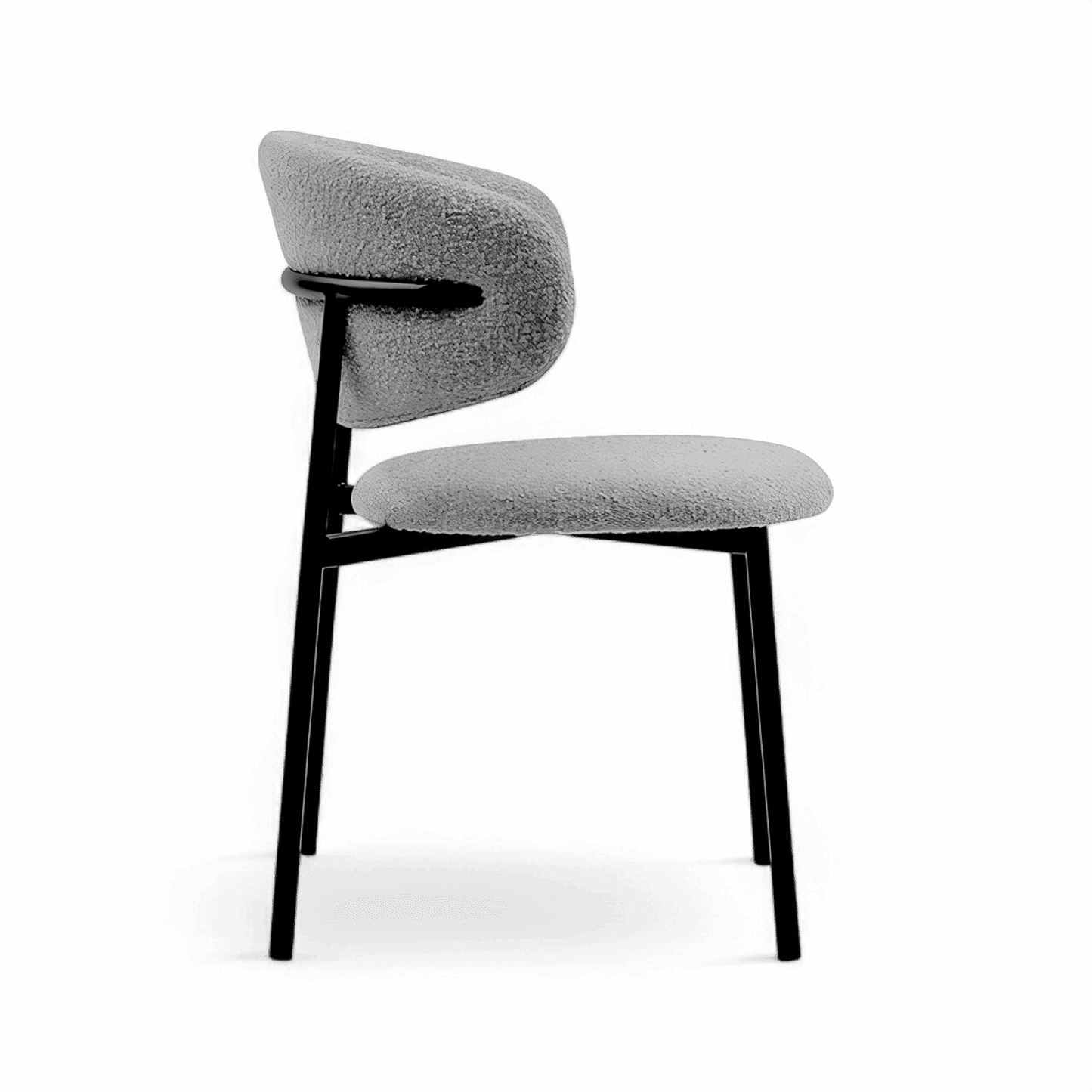 Chaise de salle à manger Zoya Gris Boucle