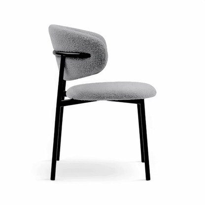Chaise de salle à manger Zoya Gris Boucle
