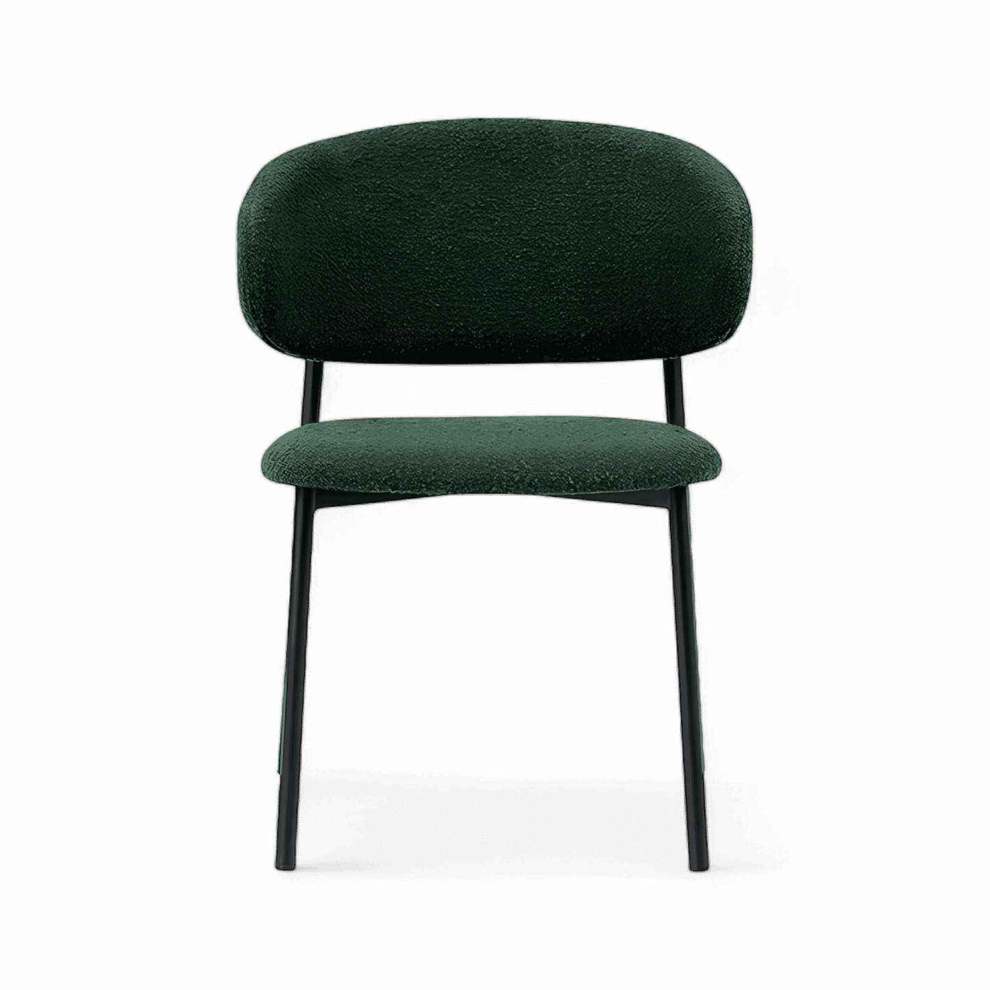 Chaise de salle à manger Zoya Boucle verte
